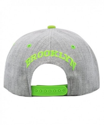 1300DHGbkn Designed Heather Brooklyn Snapback in Men's Baseball Caps