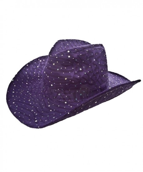 Sparkle Glitter Western / Purple / Red Hat Lady Society - CI112RT8A7N