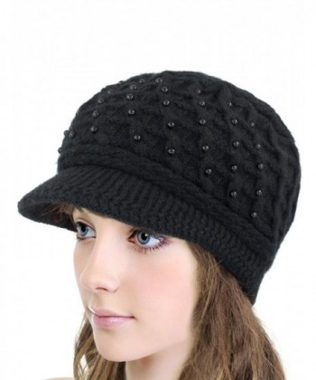 Dahlia Womens Angora Newsboy Cap