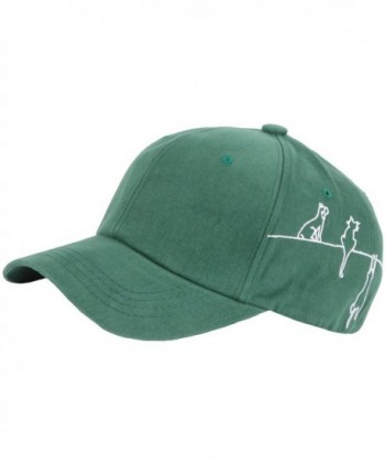 RaOn B234 Cute Cat On The Line Design Cats Footprint Strap Cap Baseball Hat Truckers - Green - CD17YC75SSC