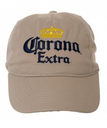 Artisan Owl Officially Licensed Corona Embroidered Logo Baseball Cap - Tan - C81838RGOUY