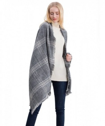 Women's Autumn/Winter Shawl Wrap Scarf Solid Colors Scarves Long Pashmina - 262-grey - CU187K7MA6U