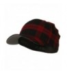 Flexifit Tartan Plaid Cap - Black Red W32S66D - CF1173OY1J9