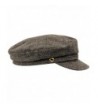 Warm Wool Blend Petersham Fiddler Cap - Multicoloured Check - CU11AUZRK9F