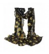 Tsmile Women Halloween Pumpkin Print Scarf Long Soft Wrap Shawl Stole Pashmina Scarves - Black - CD186MML9TK