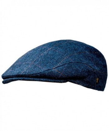 Men's Donegal Tweed Flat Cap - Traditional style- Modern fashion item - Blue - CD11RPFPIRP