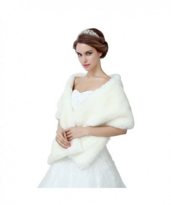 Diyouth Ivory Stoles Wedding Dresses in Fashion Scarves
