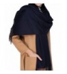 Cashmere Wool Scarf-Large Soft Women Men Scarves Winter Warm Shawl Gift - Navy Blue - CG1888L4TLY