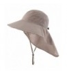 Home Prefer Men's Quick Dry Wide Brim Sun Hats With Neck Flap Fishing Hat UPF50+ - Light Gray - CS184EAOZOG