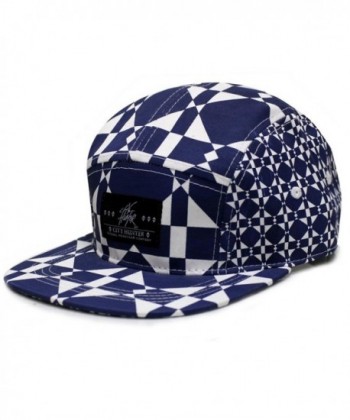 City Hunter Cn280P Plain Flower 5 Panel Biker Hat (3 Colors) - Pattern Navy - CS11TB2L4TB