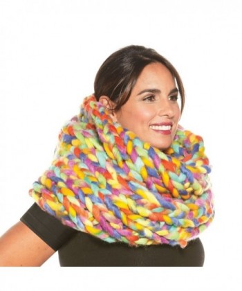 Womens Oversized Braided Infinity Scarf