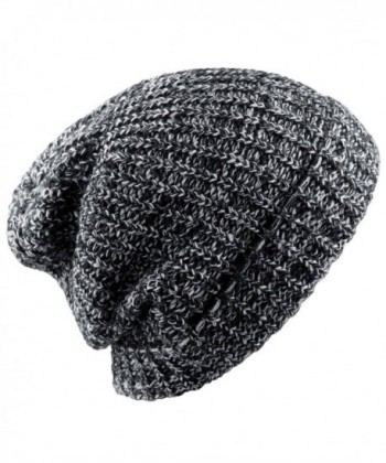 moonsix Beanie Hats For Men Women-Baggy Knit Ski Warm Slouchy Cap - E-style 2-grey White - C7187T2Z0O7