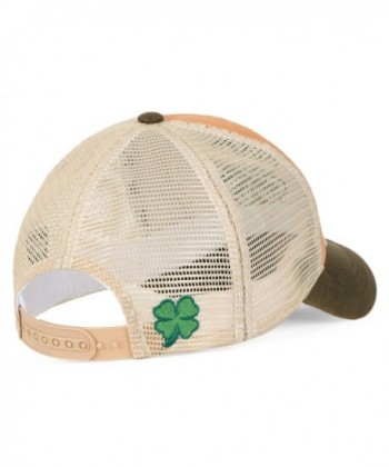 ililily Clover Leather Trucker Baseball in Men's Baseball Caps