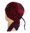 Skull Cap Biker Caps Headwraps Doo Rags - Ghost Skulls/Red - CU12ELHNEVV