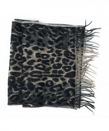 Annys 100 Pure Cashmere Scarf - Leopard Print - CQ188YAGQZX