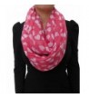Lina & Lily Loving Hearts Print Infinity Scarf Valentine's Day Gift - Pink&white - CP11SMPGD9T
