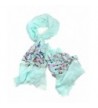 NYFASHION101 Womens Floral Embroidered Spring in Fashion Scarves