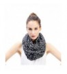 Lina & Lily Sunglasses Print Women's Infinity Scarf Lightweight - Dark Gray - C518482HXKK