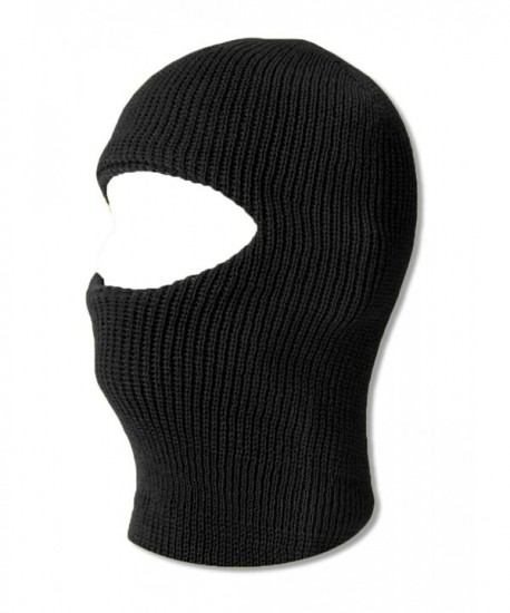 TopHeadwear One 1 Hole Ski Mask - Black - CT11BNPP341