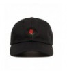 Unisex Men Women Rose Embroidered Baseball Caps Golf Snapback Hip-hop Hat Adjustable - Black - CQ184QYSY8U