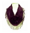 Paskmlna Delicate Lace Sheer Infinity Scarf With Teardrop Fringes - H15-5 - CW17YE3E8UG