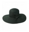 Black Flat Brim Sun Hat - CP1130UHV6F