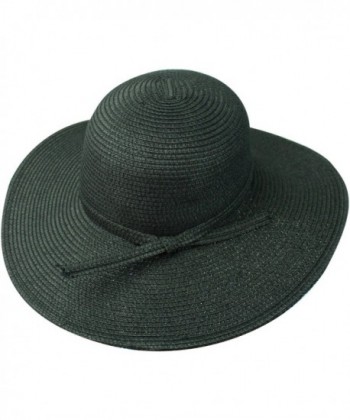Black Flat Brim Sun Hat