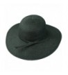 Black Flat Brim Sun Hat