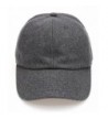 MIRMARU Men's Wool Blend Baseball Cap With Adjustable Size Strap - Charcoal - CG187NQDU3W