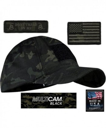 MULTICAM-BLACK Tactical Patch & Hat Bundle (2 Patches + Hat) - Usa & Dtom Patches - CI11KYP2YEN