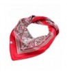 Neckerchief Silk Women Fashion Square Scarf Kerchief Neck Scarf Salutto Brand - Paisleyred - C412O9UGLZX