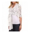 Sakkas Hillary summer breeze lightweight flowing sheer gauze wrap scarf - 7-white - C61217P9TR3