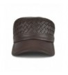 Genuine Leather Adjustable Baseball Military in Men's Newsboy Caps