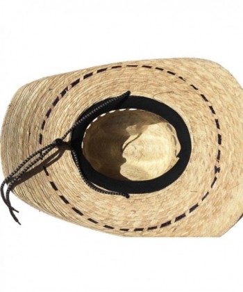 Mexican Palm Western Sombrero Cowboy Hat Safari Sun Lifeguard Gardener SPF Big Brim