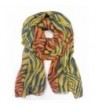 Color Zebra Print Scarf (All Colors Available) - Orange/Yellow - CO110ZENILB