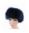 Connia Women Faux Fur Ladies Solid Winter Warm Headband Hat Cap Pile Cap - Navy - CX1895NRDLX