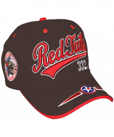 TUSKEGEE AIRMEN Baseball Cap Red Tails BROWN Hat Air Force Black History - C4186TNMGI5