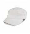 Armycrew Frayed Herringbone Textured Elastic Band Jeep Style Army Cap - White - C3185OEUIGY