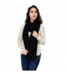 Super long Wide distressed Scarf- Acrylic scarf- winter plain color scar- solid color - Black - CF186EM57WI