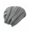 ALLYDREW Winter Thick Knit Beanie Slouchy Beanie for Men & Women - Light Grey - CC11VHKK7ST
