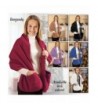 Fleece Shawl Pockets Winter White