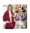Fleece Shawl Pockets Winter White in Cold Weather Scarves & Wraps