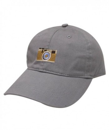 City Hunter C104 Camera Cotton Baseball Dad Cap 19 Colors - Light Grey - CK183Q7K5IL