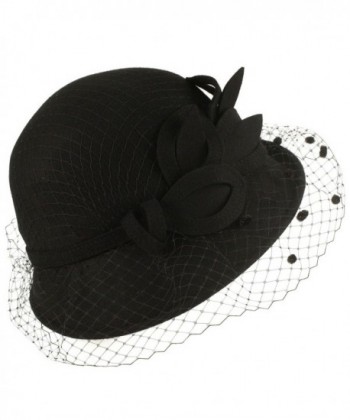 Winter Elegant Fishnet Floral Hat