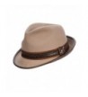 Carlos Santana Wool Felt Fedora with Guitar Pin - Meditation (SAN216) (S/M- TAN) - CL11PJQ63OT