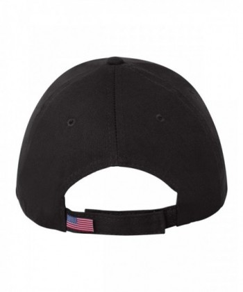 Bayside USA Made Structured Adjustable Black in Men's Baseball Caps