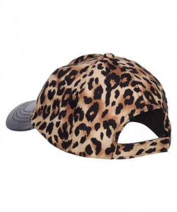 Leopard Print Cap Leather Bill