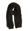 Sakkas Grecia Women's Solid Long Extra Soft Textured Winter Scarf - Black - C0124LZ943Z