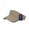 DECKY Sports Pre-Curved Bill Comfort Fit Visor Cap - Khaki - C012D82DPFZ