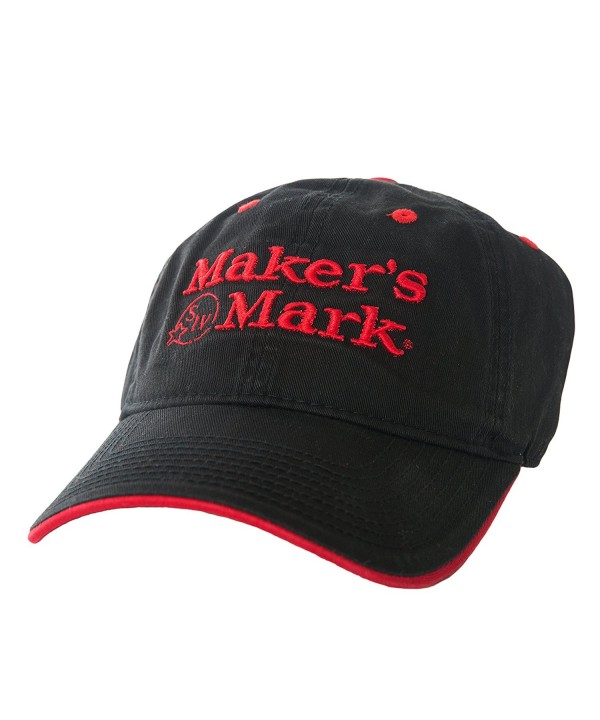 Maker's Mark SIV Embroidered Black Hat with Red Logo - CQ11U5AAMM1